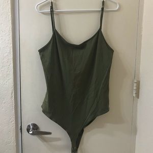 Charlotte Russe green spaghetti strap top size L